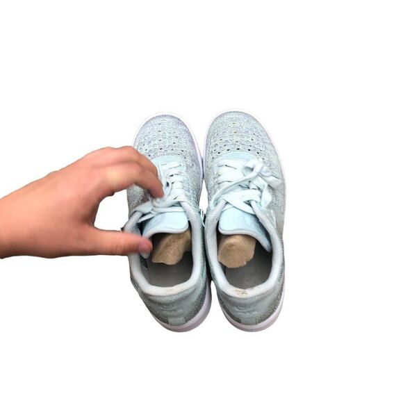 RARE 2016 Nike Air Force 1 Flyknit Low Glacier Blue - Picture 16 of 16